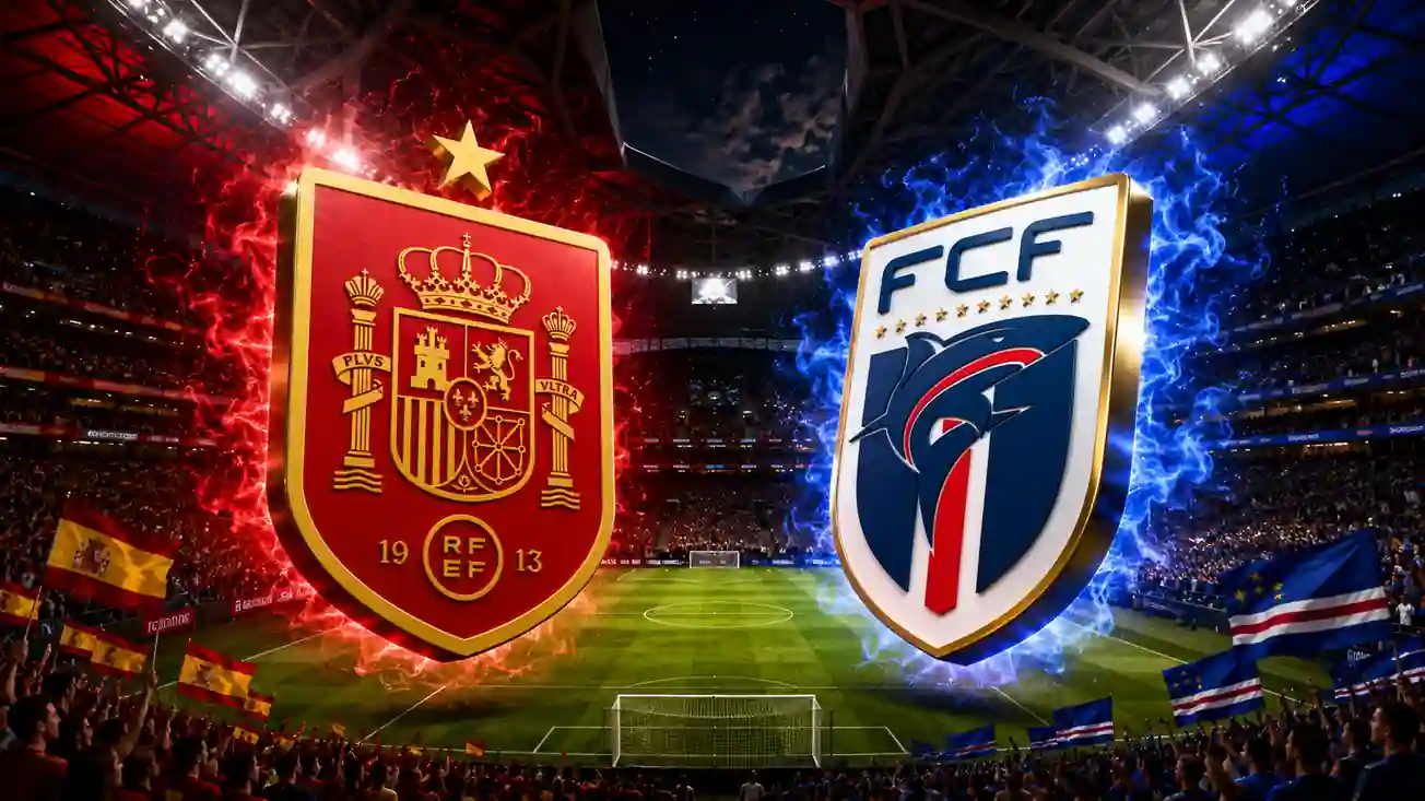 España VS Cabo Verde Mundial 2026 — Vozinha bajo palos